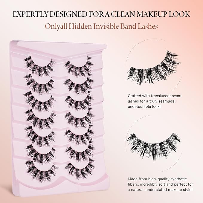 Manga Anime Eyelashes Japanese Spiky Fake Lashes Asian Wispy Strip Lashes M-12