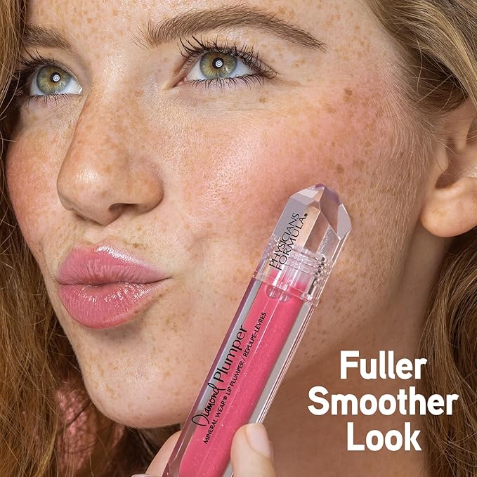 Physicians Formula Mineral Wear Diamond Lip Plumper Gloss, Dermatologist Tested Pink Radiant Cut
