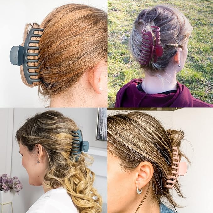 20PCS Large Hair Claws Clips for Thick Thin Hair No Slip Hair Clamps Strong Hold Hair Jaws Accessories for Women Girls