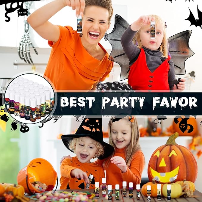 Dunzy 50 Pcs Halloween Lip Balm