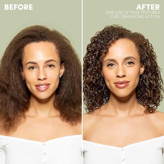 Mizani True Textures Curl Enhancing Lotion - Leave In Curl Cream for Curly Hair with Coconut Oil & Olive Oil, Frizz Control, Adds Hair Shine, No Drying Alcohols, Paraben-Free