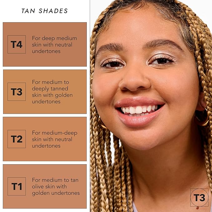 COVER FX Pressed Mineral Foundation - Shade T3 Skin Types