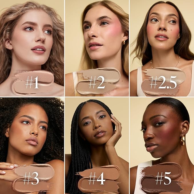 Woosh Beauty, Fold out Face Original Makeup Palette, Travel, All in One, Neutral Cream & Powder (#1 Light)