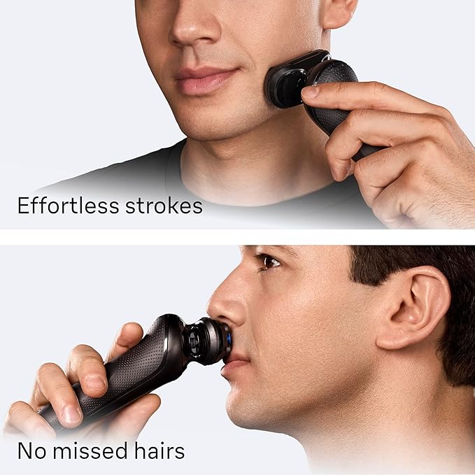 Braun Electric Razor for Men Series 5, Electric Shaver, Precision Trimmer, Extra Shaver Head, 4-in-1 Clean & Charge Center, S5 5165ps