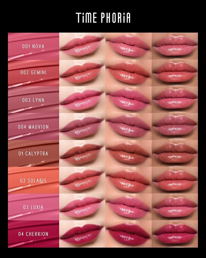 Stellar Dust Lip Stain 07 Quanta, Transfer-Proof & Smudge-Proof Lip Gloss, Orangish Red Tinted Glossy Finish, High-Pigment Vibrant Color, Hydrating Lightweight Long-Lasting Lip Makeup