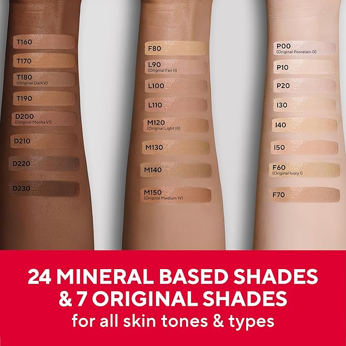 MIRABELLA - Invincible for All HD Liquid Foundation, Moisturizing Face Products for All Skin Types, Full-Coverage Lightweight Foundation Makeup, Moisturizing & Hydrating Beauty Care, Medium M120