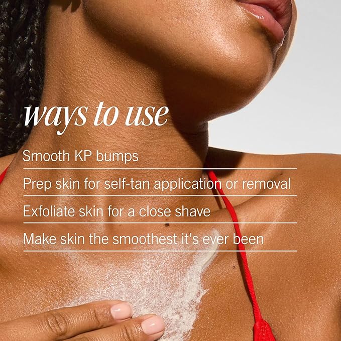 First Aid Beauty - KP Bump Eraser Body Scrub with 10% AHA, Keratosis Pilaris Skin Exfoliater with Glycolic and Lactic acids, Helps Reduce Chicken Skin Bumps, Safe for Sensitive Skin, 8 oz + Bonus, 2ct