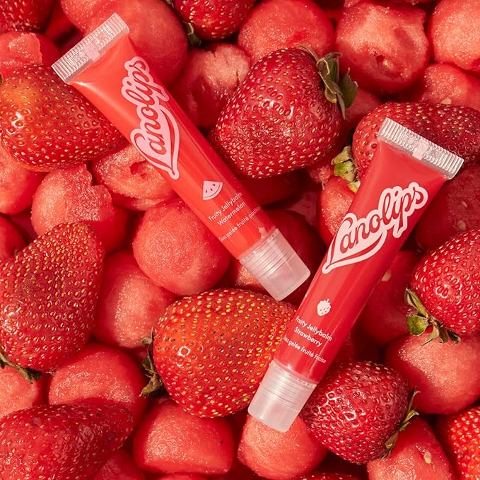 Lanolips Fruity Jellybalm, Strawberry - Tinted 0.35oz)