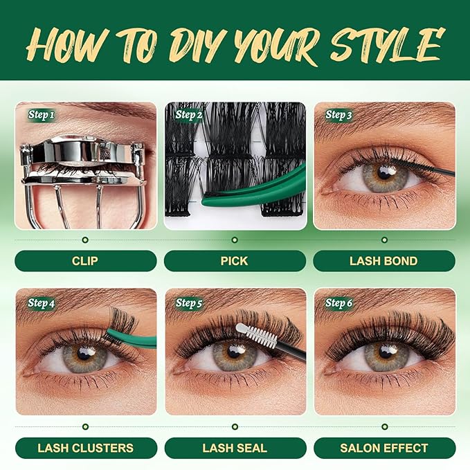 Lash Clusters,96 Pcs Cluster Lashes D Curl 12mm DIY Lash Extensions Eyelash Clusters,KEYYOU Volume Wispy Individual Lashes Soft&Comfortable Easy DIY at Home(Y04,D-12mm)