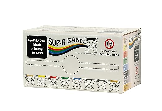 CanDo 10-6315 Sup-R Latex Free Exercise Band Roll 6 yd