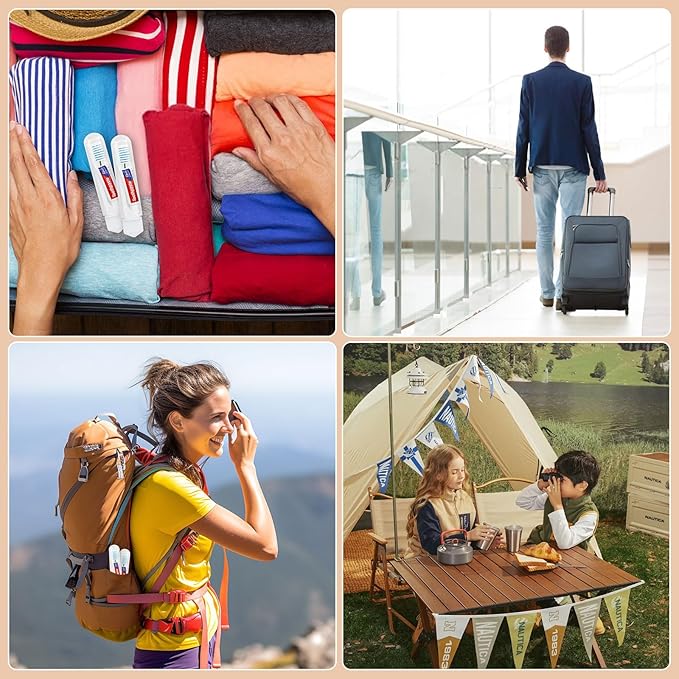 Toothbrush and Toothpaste Travel, Individually Packaged with Storage Box, Foldable Storage, Toothbrush Travel Size is Suitable for Camping, Business Trip (PACK-10)