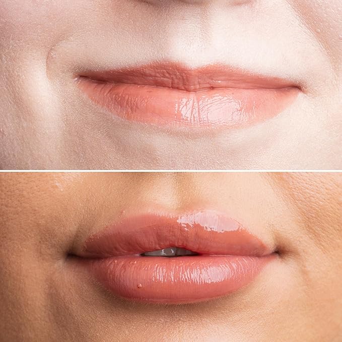 Cheekbone Harmony Lip Gloss, Sweetgrass, Moisturizing Lip Gloss with Shea Butter & Sustainably Sourced Ingredients, Non-Sticky, Smooth Shine, Vegan, 0.22 oz.