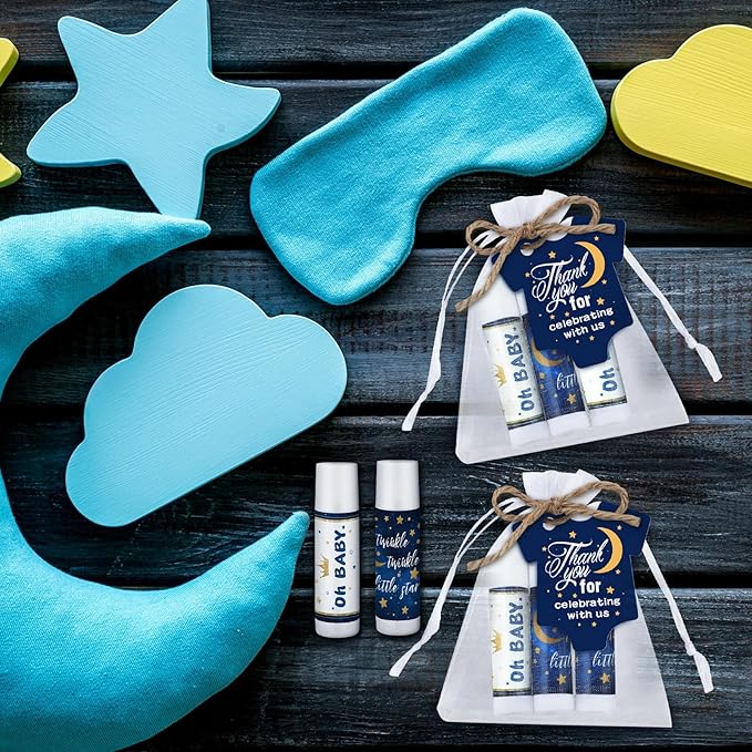 Demissle 50 Pcs Baby Shower Lip Souvenirs(Night)