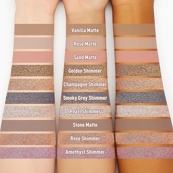 FV Long Lasting Cream Eyeshadow Stick, Waterproof & High Pigmented Eye Shadow Sticks Duo with Blending Sponge, Crease-Proof & Natural Finish Eyeshadow Pencil, Vanilla Matte