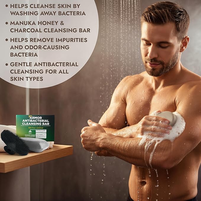 Antibacterial Soap Antibacterial Hand Soap for All Skin Types | Kills 99.9% of Germs & Bacteria | Helps with Jock Itch, Athlete’s Foot, Ringworm, Itchy Skin & Odor Soap with Case Pack of 2