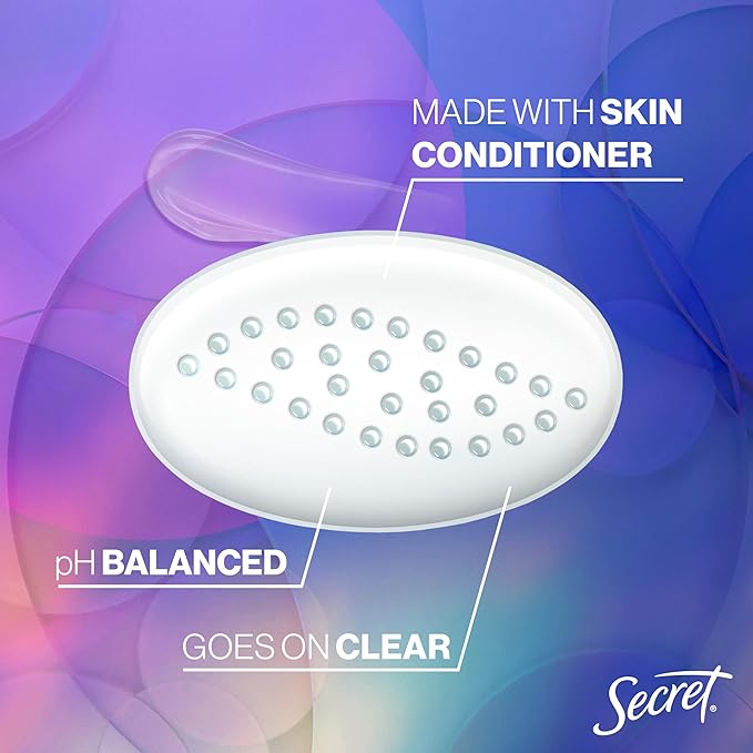 Secret Fresh Antiperspirant Deodorant for Women, 72hr Breathable Sweat & Odor Protection, Instant Freshness & Gentle, PH Balancing Minerals, Clear Gel, Light Ocean Breeze Scent, 2.6 oz