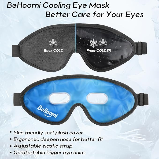Cooling eye mask, gel eye