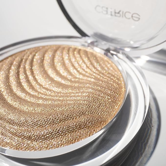 Catrice Aura Glam Bouncy Highlighter | Cream-to-Powder Glow with 3D Shimmer | Buildable, Luminous Finish | Multi-Use Highlighter for Face, Eyes & Lips (020 Whispering Gold)