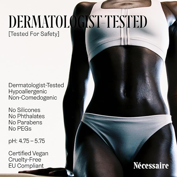 Nécessaire The Body Lotion Olibanum - Multi-Peptide Moisturizer - Firming Body Lotion for Women + Men. 2.5% Niacinamide. Non-Comedogenic + Hypoallergenic for Sensitive Skin - 15.2oz