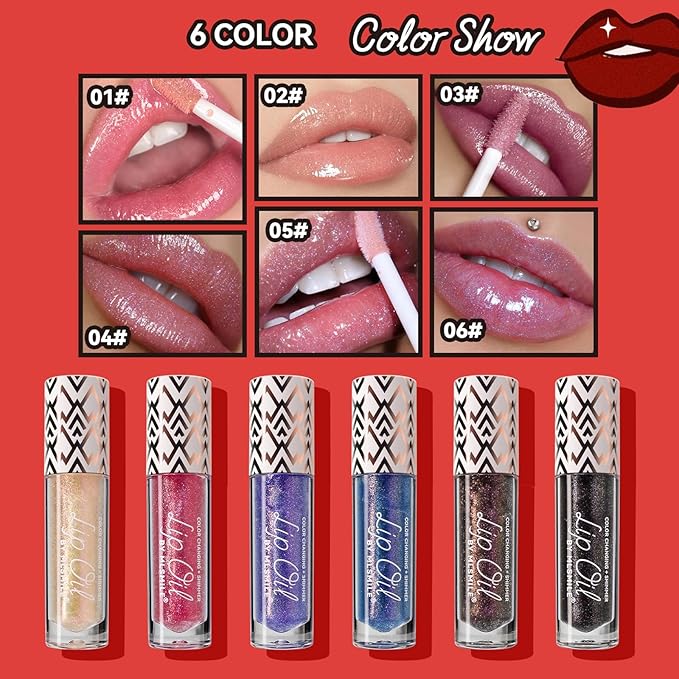 3 Pcs Boss Up Color Changing Lip Oil,