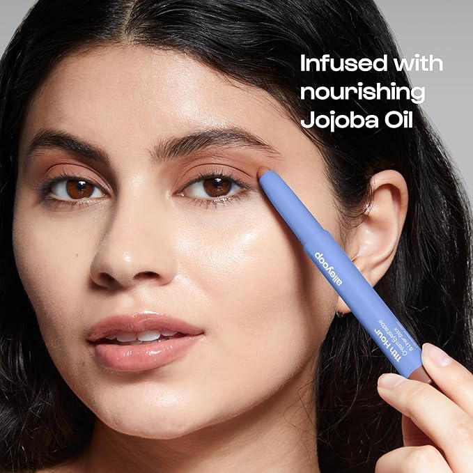 ALLEYOOP 11th Hour Waterproof Cream Eyeshadow Stick – Long-Lasting Eye Shadow Pencil & Eyeliner, Cream to Powder Stick & Highlighter – Smudge-Proof Eyeshadow Matte, Cinnamon Brown Matte