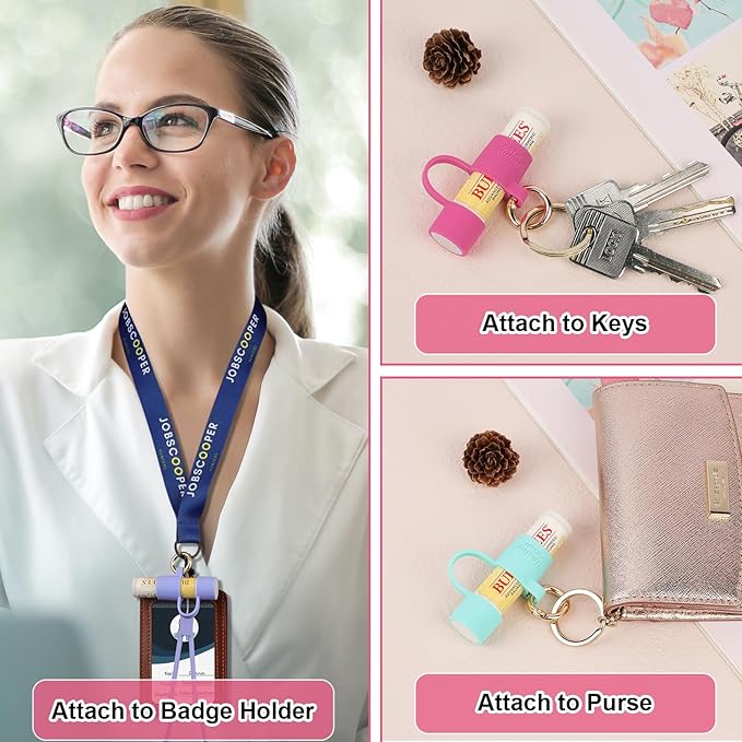 Desing Wish 2 PCS Silicone Lip Pink/Purple