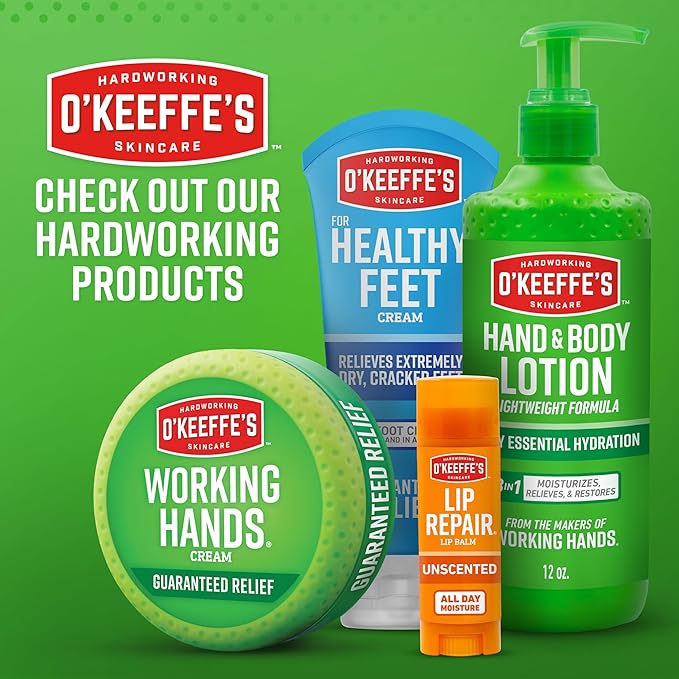 O'Keeffe's Lip Repair Lip Balm with Cherry & Vitamin E Oil - Stick (Twin Pack) - Moisturizer for Extremely Cracked, Dry Lips