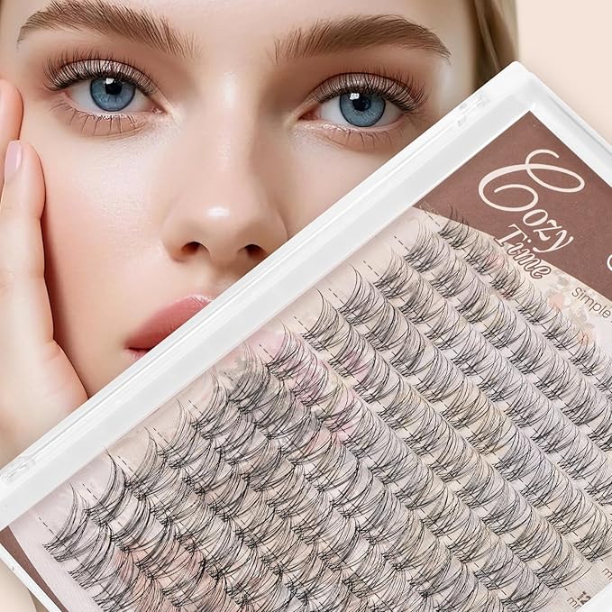 JMS&JMS 3D RRTZ Lash Extension Kit Lash Clusters Easy to Apply at Home Easy to Apply at Home(Flora,8-18mix)