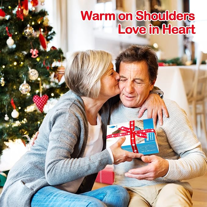 NIUONSIX Heating Pad for Neck and Shoulders, Birthday Valentines Day Gifts for Her Him Women Men Mom Dad, Weighted Electric Heat Pad for Back Daily Relaxation, 6 Heat Settings 4 Timers Auto Shut Off