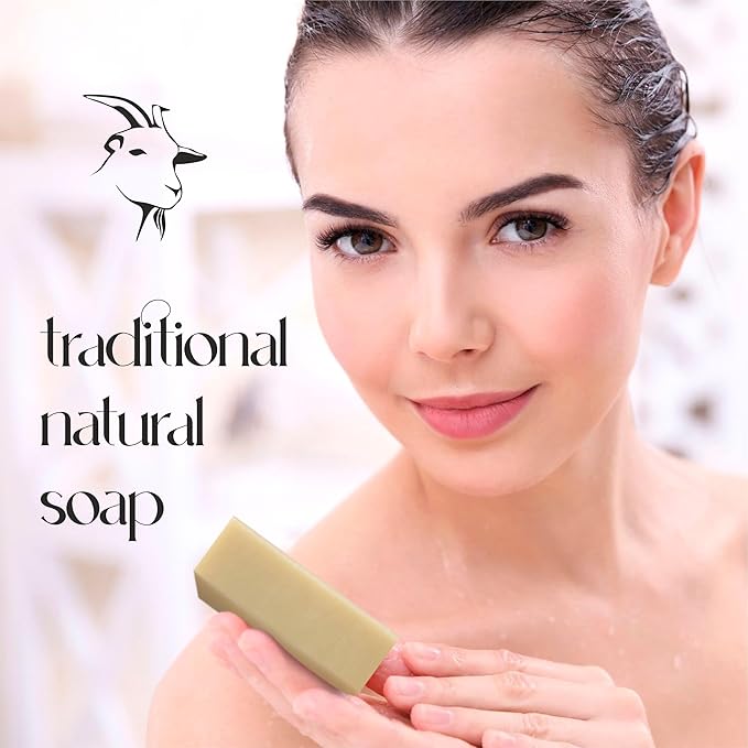 AnatoliaDaphne Natural Goat Milk Soap Bars | Handmade Moisturizing Bar Soap & Body Wash for Sensitive, Dry Skin | Gentle Hydrating Cleanser for Face & Body | 12 Pack (4.5 oz Each)