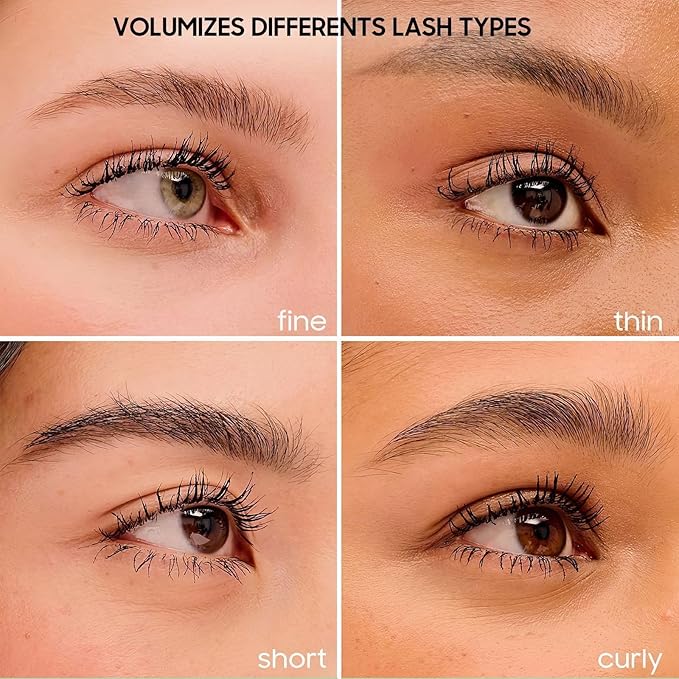Waterproof Mascara Black, Mascara Volume and Length, Defining, Curling, Multiplying, Buildable Formula No Clumping Mascara for Older Women 60 Plus Eye Makeup, Valentines Day Gifts for Her