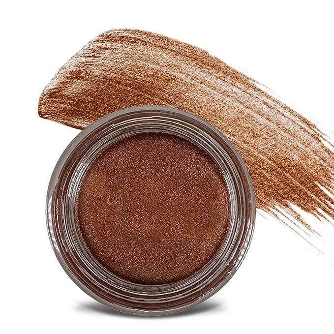 Mommy Makeup Any Wear Creme Eyeshadow - Waterproof, Crease-Proof, Long Lasting, High Pigment, Oil-free - Cream to Powder for Eyes, Cheeks & Lips (Hot Fudge)