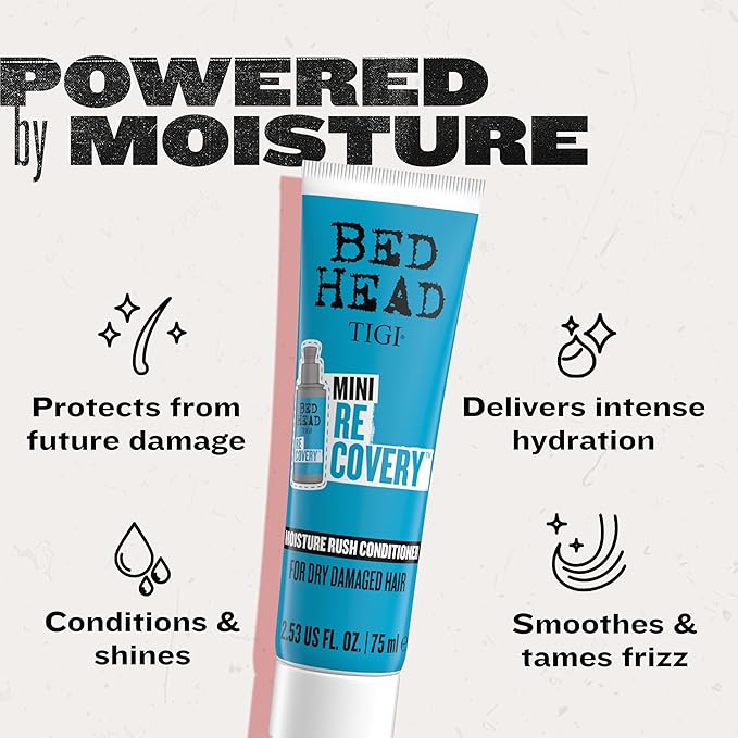 Bed Head by TIGI Recovery Conditioner, Travel Mini, 2.53 fl oz (Pack of 2)