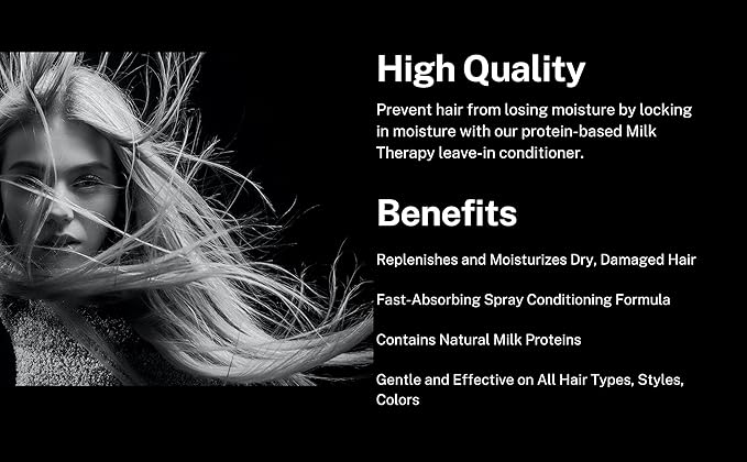Morfose Professional Milk Therapy Creamy Hair Shampoo, Conditioner, and Mask for Dry, Damaged, or Brittle Strands, Repairs and Protects, Eliminates Dryness, Damage, and Split Ends