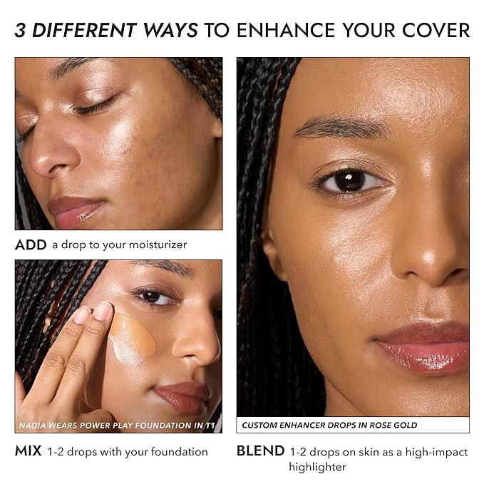 COVER FX Custom Enhancer Drops - Celestial: Opalescent Liquid Highlighter 15mL