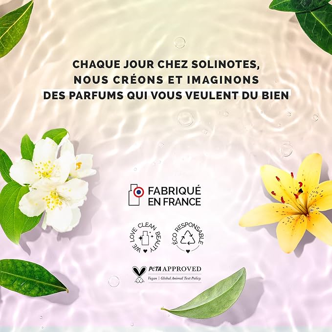 SOLINOTES White Tea Perfume for Women - Eau De Parfum | Delicate Floral and Soothing Scent - Made in France - Vegan - 1.7 fl.oz