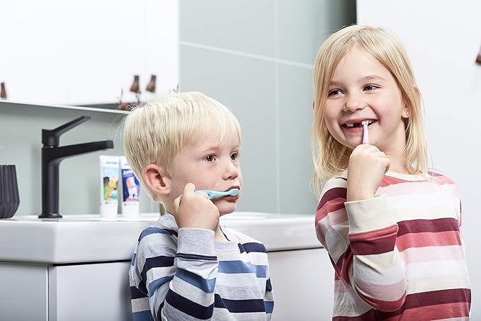 Jordan* ® | Step 2 Kids Toothbrush | 3-5 Years, Soft Bristles, BPA Free,4 Pack | Pink
