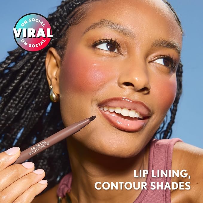 COVERGIRL Outlast Lipstain, 72 Iconic Darling, Non-Drying, Lightweight, 0.05oz