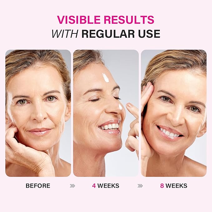 Face Moisturizer for Aging Skin: Wrinkle Cream for Older Women and Men 50 and 60 plus with Retinol, Collagen and Hyaluronic Acid – Facial Moisturizer for Mature Skin, 1.7 fl. Oz (Medium, Lavender)