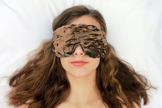 Candi Andi Luxe Handmade Blackout Sleep Eye Mask - Adjustable Strap - Unscented - Mocha - TEM-MO