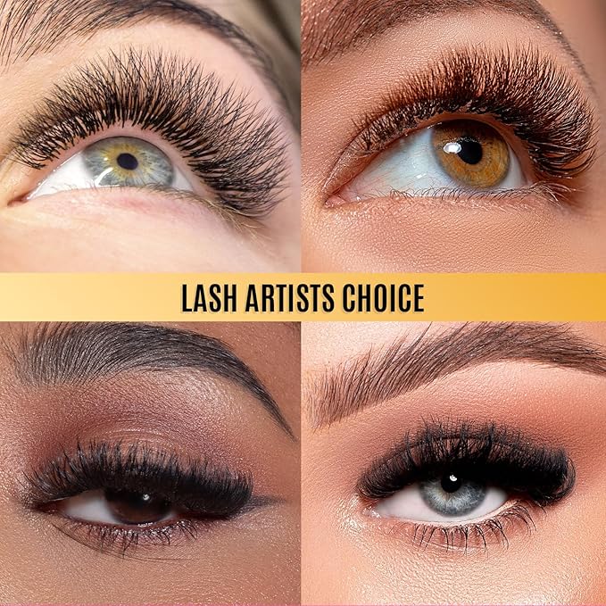Individual Lashes Semi Permanent Mink Lashes by STACY LASH | Volume & Classic Lash Extensions | D Curl Eye Lashes | Eyelash Extension Supplies for Lash Tech | 16-Rows Lash Tray | D-0.10-MIX 10-13