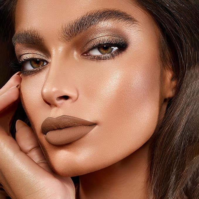 Depuplum Brown Lipstick Matte for Women Color Stay Long Lasting Lipstick Smudgeproof Liquid Lipsticks Cruelty Free Lip Color, DM11 Caramel Latte