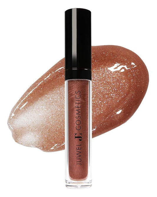 Juwel Cosmetics Ultra Lip Gloss, Gloss for Dry Lips, High Shine, Smooth Finish Moisturizing Lip Gloss with Beeswax, Castor Oil and Vitamin E, Vegan, Talc-free, Joyeux
