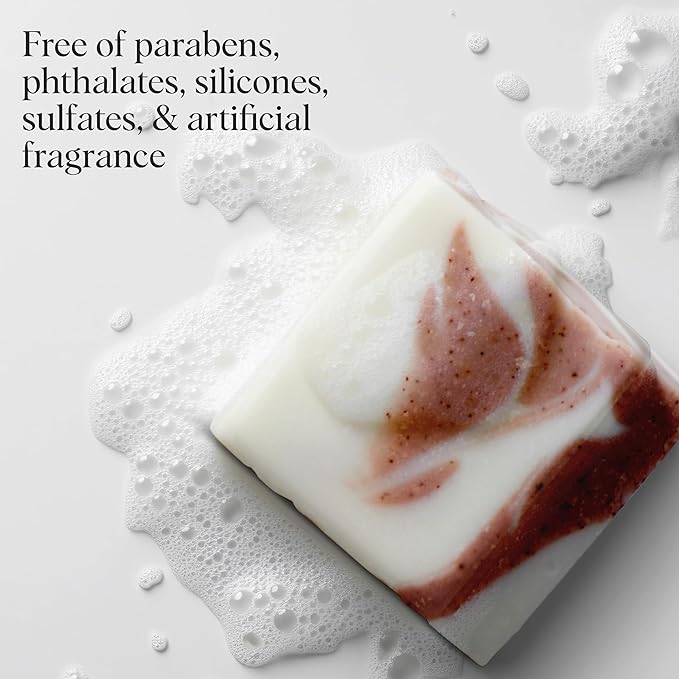 Kitsch Shea Butter Exfoliating Body Wash Bar – Moisturizing Bar Soap & Gentle Soap Bar with Plant-Based Exfoliants – Hydrates, Softens & Soothes Skin – Paraben, Silicone & Sulfate-Free - 4 oz