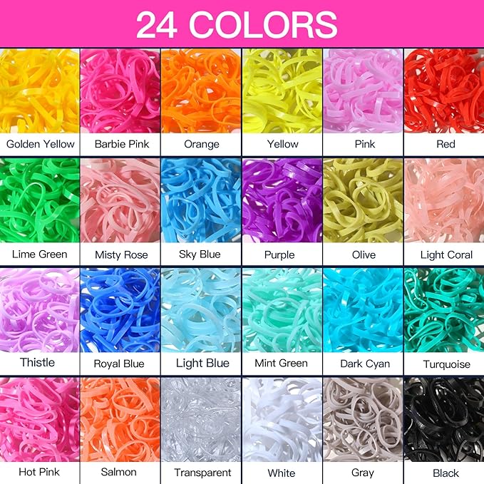 YGDZ Elastic Hair Bands, Colorful Toddler Hair Accessories for Girls, Baby, Mini Rubber Bands for Hair, Small Hair Ties Set, Christmas Stuffers Xmas Gift, Hair Accessories for Teen Girls, Kids