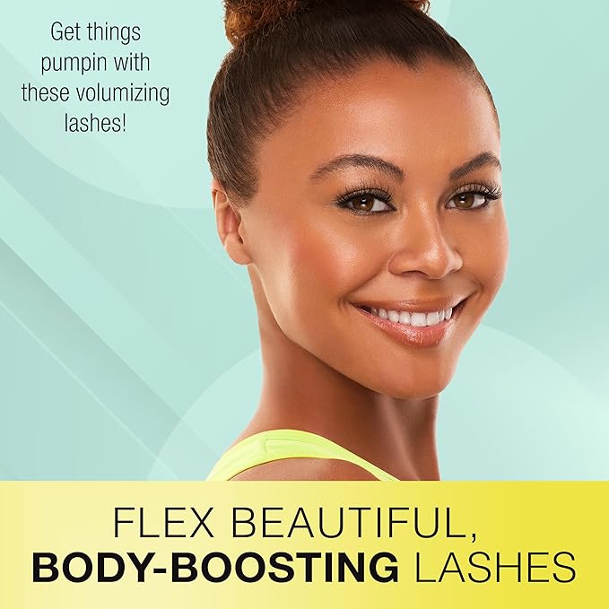 Ardell Active Lash - Pump’n, False Eyelashes, Cat Eye Lashes Wispy, Water-Resistant, Lightweight, 4 pairs, 1-Pack