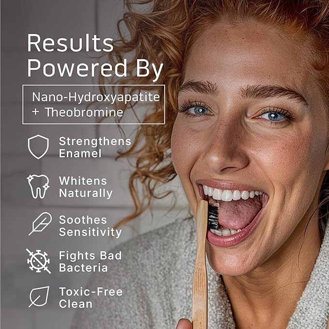 Primal Life Organic Real White Dental Boost – Natural, Organic Teeth Whitener – Peroxide Free – Nano-Hydroxyapatite Paste (Cinnamon)