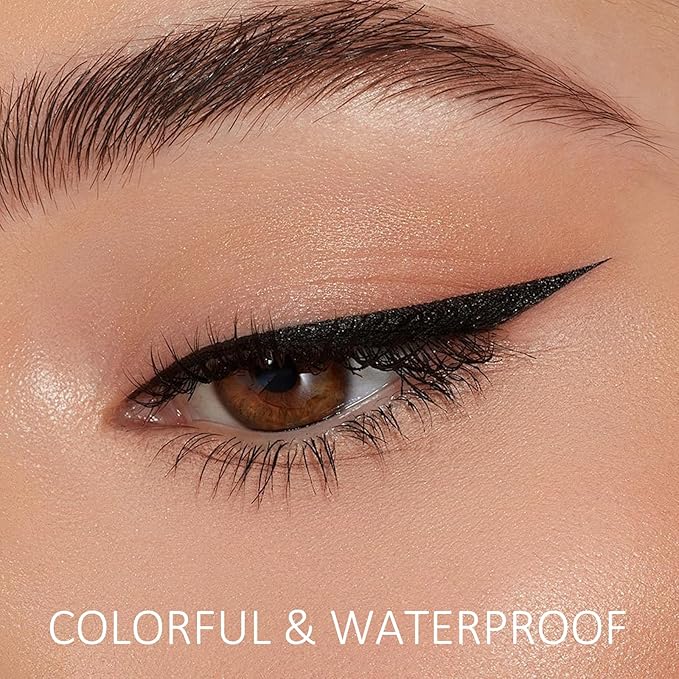 Boobeen Liquid Eyeliner Pen, Matte Eye Liner with Precision CurveTip, Long Lasting Eyeliner Pencil for Bold Eye Makeup, Glides on Smoothly