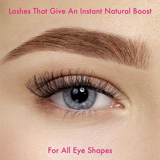 i-ENVY 5 Pairs Demi Wispies False Lashes (1 Pack), Premium Quality 100% Human Hair, Fluffy Feathered Eyelashes With Volume & Curl, Natural Look, Lightweight, Comfortable, Reusable for Everyday Wear