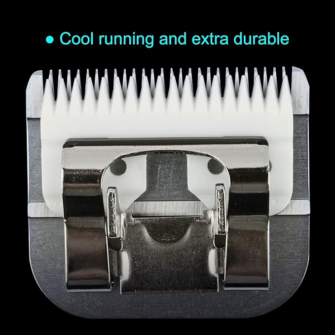 FURZONE Detachable Ceramic Blade - Size 10 Blade 1/16", Made of High-Tech Ceramic Materials, Compatible with Most Andis, Oster, Wahl A5 Clippers